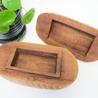 Carved Wood Duck Box