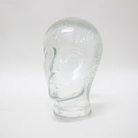 Vintage Glass Head Hat Holder Display