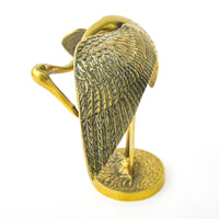 Set of two Brass Crane Sculptures