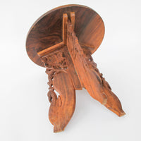 Medium Teak Table with Taj Mahal Detailing