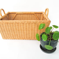 Woven Wicker Storage Basket