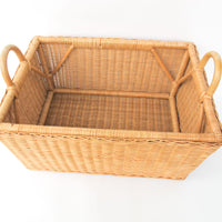 Woven Wicker Storage Basket