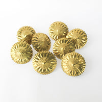 Set of 8 Brass Sunflower Napkin Holders