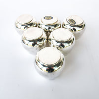 Set of 6 Sterling Silver Plated Glasses / Candle Holders by Oneida Silversmith