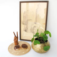 Asian Brass Vase Plant Pot