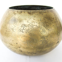 Asian Brass Vase Plant Pot