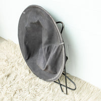 Black Folding Metal Canvas Hedstrom saucer chair