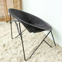 Black Folding Metal Canvas Hedstrom saucer chair