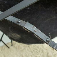 Black Folding Metal Canvas Hedstrom saucer chair