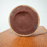 Vintage Ceramic Lamp with Copper and Black Swirl Neutral Base