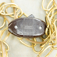 Midcentury Swag Pendant Lamp Frosted Amber Glass