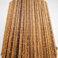 Woven Shade Vintage Ceramic Lamp with White Hexagon Base