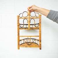 Two Tier Bamboo Shelf