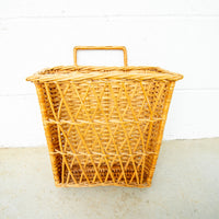Rattan Woven Rectangular Wall basket Organizer