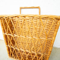 Rattan Woven Rectangular Wall basket Organizer