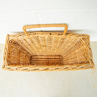 Rattan Woven Rectangular Wall basket Organizer