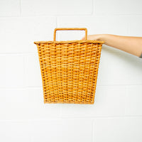 Rattan Woven Rectangular Wall basket Organizer