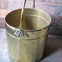 Large Vintage Midcentury Gold Brass Hollywood Regency Style Storage