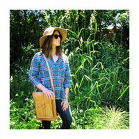 Chic Tooled Vintage Leather Shoulder Tote