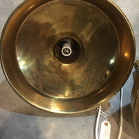 Two Vintage solid Brass Industrial Farm House Pendant Light Fixtures (sold seperately)