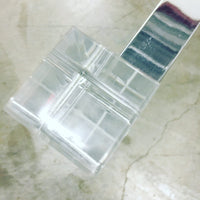 Glass Top Coffee Table with Lucite and Chrome Base