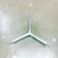 Glass Top Coffee Table with Lucite and Chrome Base