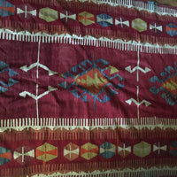 Turkish Kilim Hand Woven Rug (dyed with vegetable coloring)