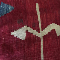 Turkish Kilim Hand Woven Rug (dyed with vegetable coloring)