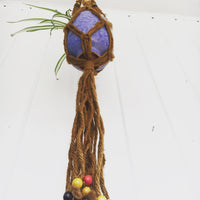 Vintage 1960's Macrame Hanging Plant Holder