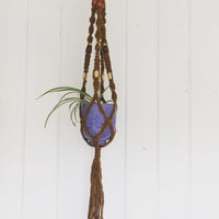 Vintage 1960's Macrame Hanging Plant Holder