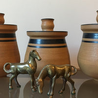 2 Left!!! Neutral Earthenware Ceramic Pottery Canisters (Sold Separately)