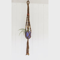 Vintage 1960's Macrame Hanging Plant Holder