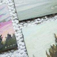 Original Pacific Northwest Landscape Paintings on Mixed Media - Signed by PNW Artist Long