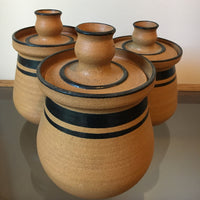 2 Left!!! Neutral Earthenware Ceramic Pottery Canisters (Sold Separately)