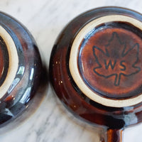 Set of 2 Vintage Retro Coffee, Tea, Espresso, Soup Mugs/Cups