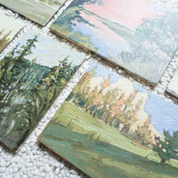 Original Pacific Northwest Landscape Paintings on Mixed Media - Signed by PNW Artist Long