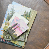 Original Pacific Northwest Landscape Paintings on Mixed Media - Signed by PNW Artist Long