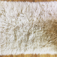 Vintage Flokati 74" X 55" - 1970's Wool Rug - Made in Greece