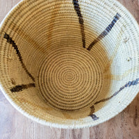 Woven Tribal African Basket with Lid - Large