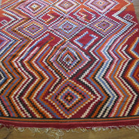Turkish Kilim Wool Area Rug