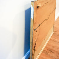 Vintage Sunset Lake Landscape Painting with Wood Frame