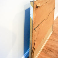 Sunset Lake Landscape Painting with Wood Frame