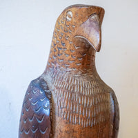 Carved Wood Eagle Sculpture Statue Figurine