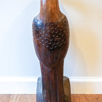 Vintage Hand Carved Solid Wood Eagle