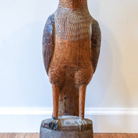 Vintage Hand Carved Solid Wood Eagle