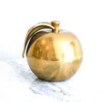 Vintage Decorative Solid Brass Apple