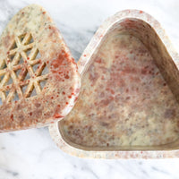 Geometric Marble Box with Cutouts - Made in India