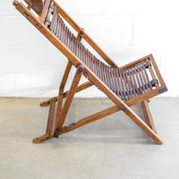Folding Teak Lounge Chair from Thailand