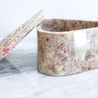 Geometric Marble Box with Cutouts - Made in India