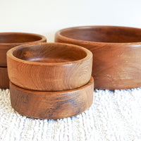 Wood Salad Bowl Set of Five